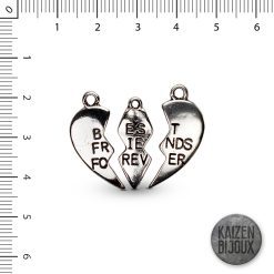 Corazon Best Friend 3 partes Patinado