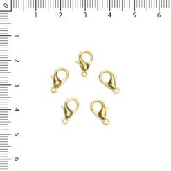 Mosquetón 12mm Dorado amar.