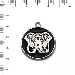 Medalla Negra Elefante