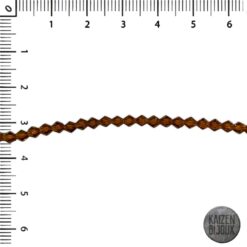 Bicono Cristal Marron AB  4mm