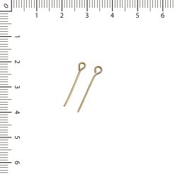 Alfiler 2.5cm bronce c/rulo