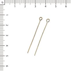 Alfiler 4.5cm bronce c/rulo