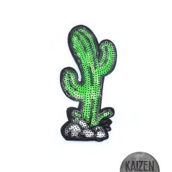 Aplique Termoadhesivo Cactus Con lentejuelas