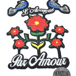 Aplique Termoadhesivo Flor Amour