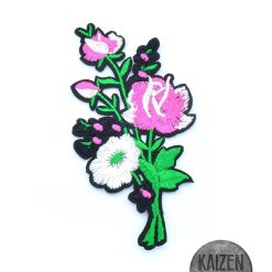 Aplique Termoadhesivo Flores Rosas