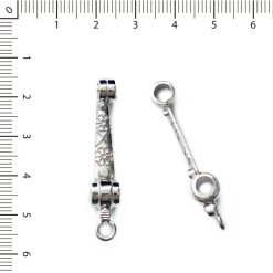 Barras separadoras dibujo flor niquel