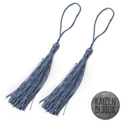 Borla Azul Petroleo 8cm seda