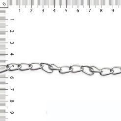 Cadena aluminio Groumet plateada