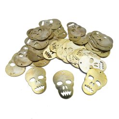 Calavera chapa grande Dorado