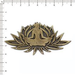 Centro Collar Loto c/yogi Bronce Viejo