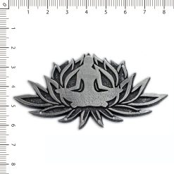 Centro Collar Loto yogi Plata Vieja