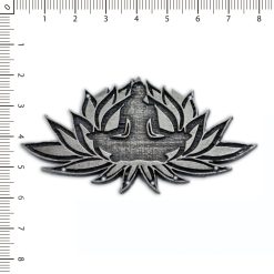 Centro Collar Loto c/yogi Plata Vieja