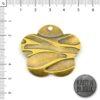 Chapa bronce flor