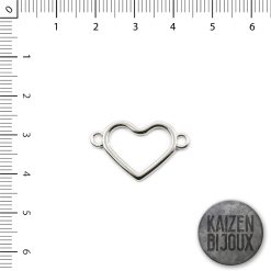 Corazon calado grueso pulsera