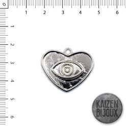 Corazon con ojo turco 30mm