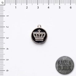 Corona esmaltada negra