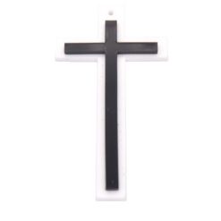 Cruz Base Blanca Con Negro