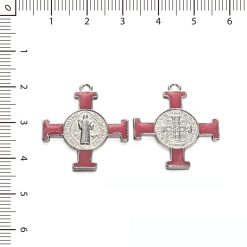 Cruz San Benito Resinada Rosa Grande