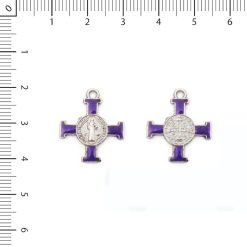 Cruz San Benito violeta chica