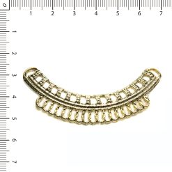 Cuello calado dorado