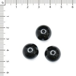 Cuentas Acrílicas negras de 15mm