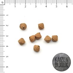 Cuentas simil madera