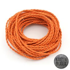 Cuerina Trenzada Naranja 3mm
