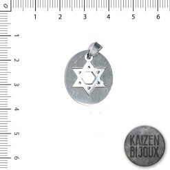 Dije Acero Estrella de David