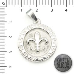 Dije Acero Flor de Lis