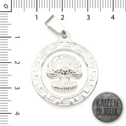 Dije Acero Medalla Arbol de la Vida