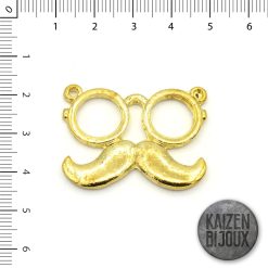 Dije Anteojos y Bigote Dorado