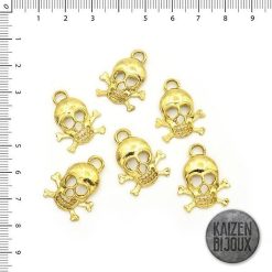 Dije Calavera Dorado