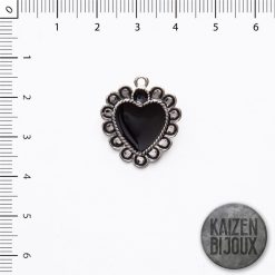 Dije corazon con borde 25mm