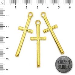 Dije Cruz Alargada Dorado