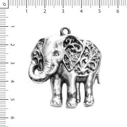Dije elefante hindu niquelado