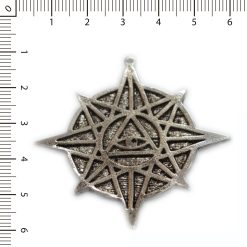 Dije estrella c/ojo horus Niquel patinado