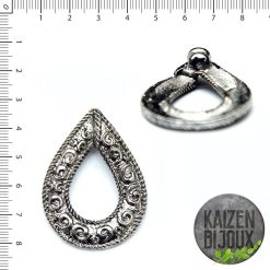 Dije Gota calada con agarre pasante