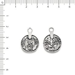 Dije moneda cuello largo