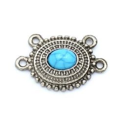 Dije Oval 4 Agarres con Piedra