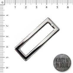 Dije Rectangular niquelado