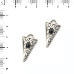 Dije triangular esmaltado