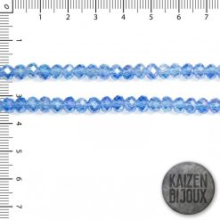 Dona Cristal Azul claro Traslucido 6mm