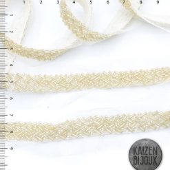 Galon Bordado Mostacillas