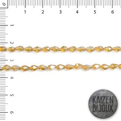Gota Mediana Cristal Marron Pardo Traslucido