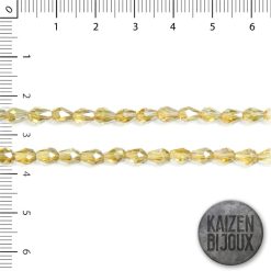 Gota Mediana Cristal Mostaza Traslucido