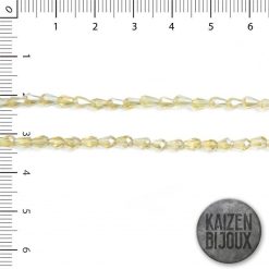 Gota Mini Cristal Amarillo Traslucido