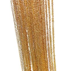Groumet 0.8mm cerrada baño dorado