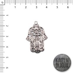Mano Hamsa calada c/dibujos 32mm