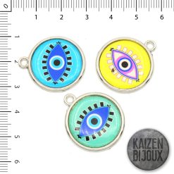 Medalla Ojo con Dome de 21mm