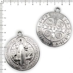 Medallón San Benito Niquelado